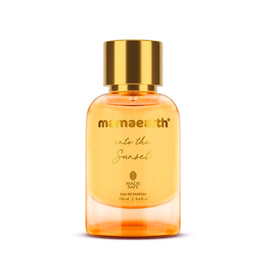 Mamaearth Into the Sunset Liquid Eau De Parfum For Women, 100ml Safe Approved, Premium Long-Lasting, Blend Of Exotic Ingredients Wwith Grapefruit,Tangerine & Peony Notes, Fresh Fruity